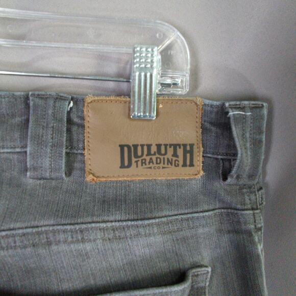 Duluth Trading Jeans Mens 38x32 Gray Ballroom Double Flex - Picture 8 of 9